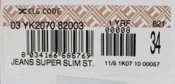 Acht Gray Cotton Stretch Slim Fit Jeans